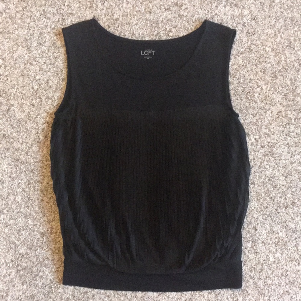 Loft Tank Blouse with pleating